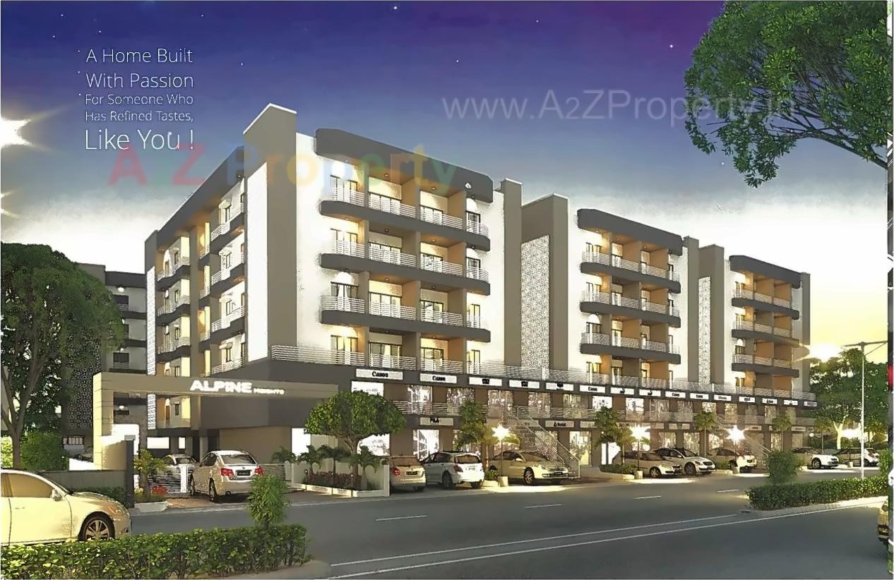 3D Elevation of real estate project Alpine Heights located at Atladara, Vadodara, Gujarat