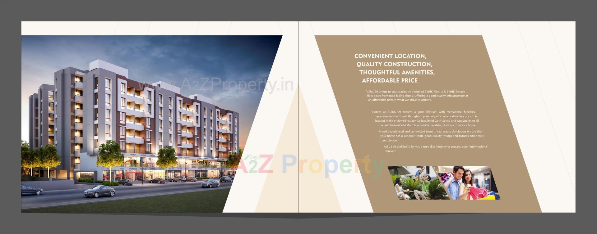 3D Elevation of real estate project Altus located at Sevasi, Vadodara, Gujarat