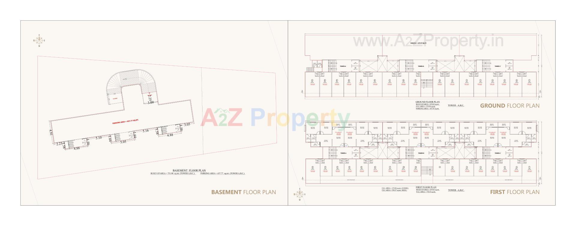 Layout of real estate project Altus located at Sevasi, Vadodara, Gujarat