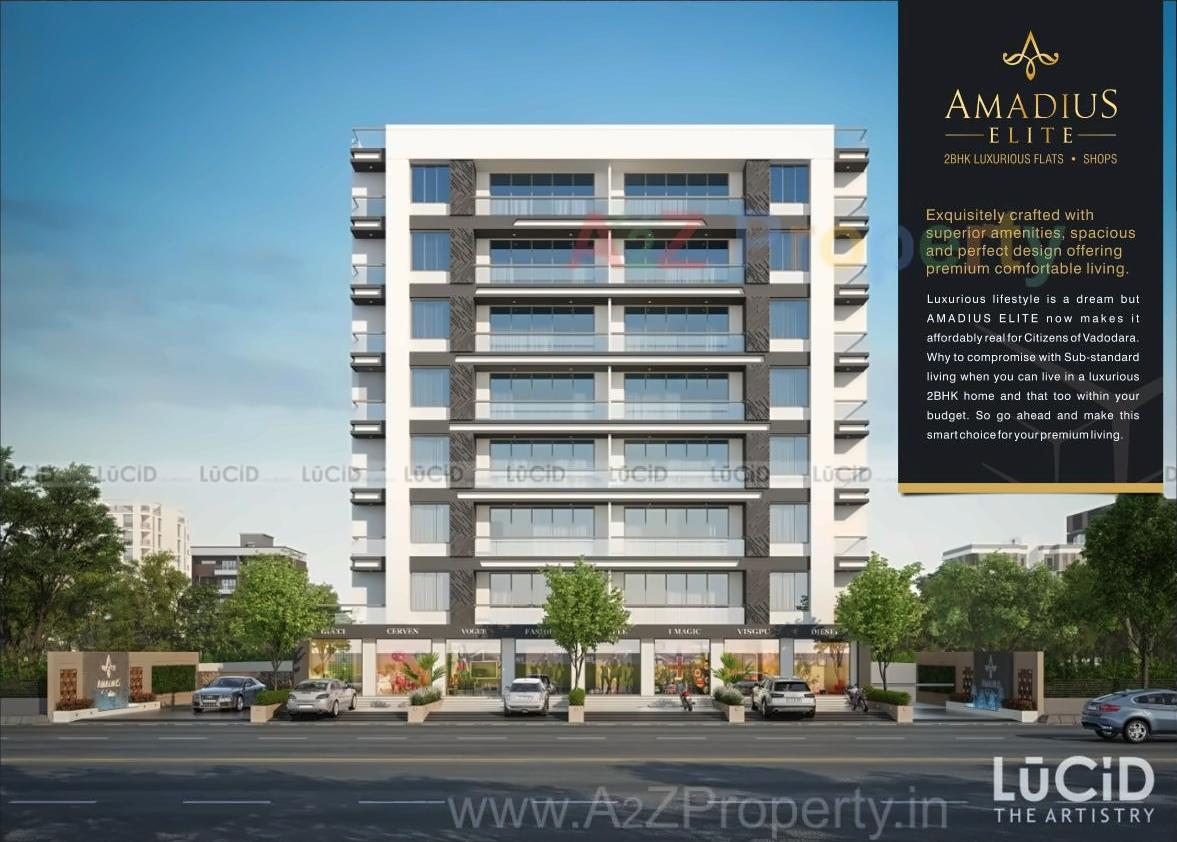 3D Elevation of real estate project Amadius Elite located at Sevasi, Vadodara, Gujarat