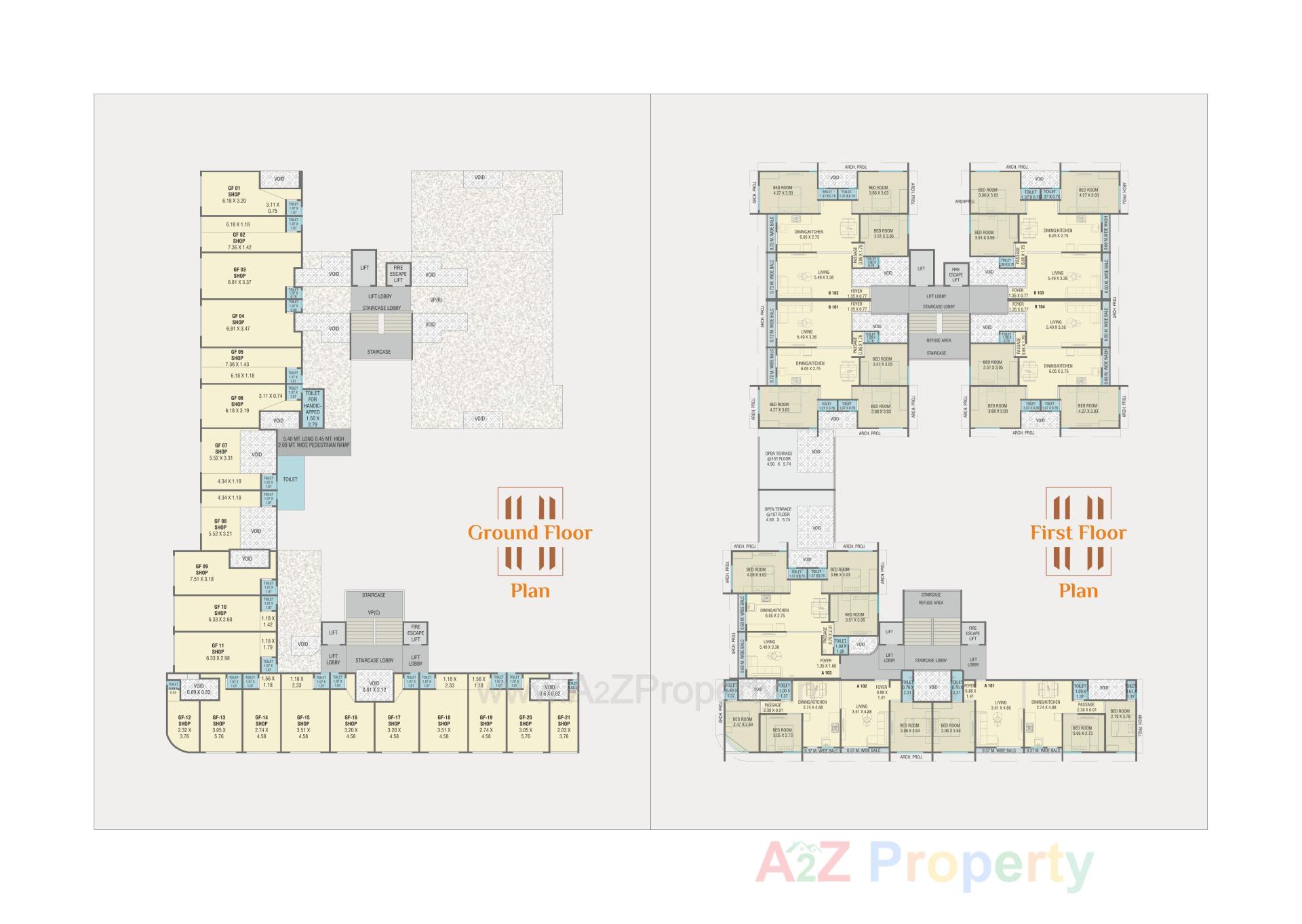 Layout of real estate project Amardeep Harmony located at Chhani, Vadodara, Gujarat