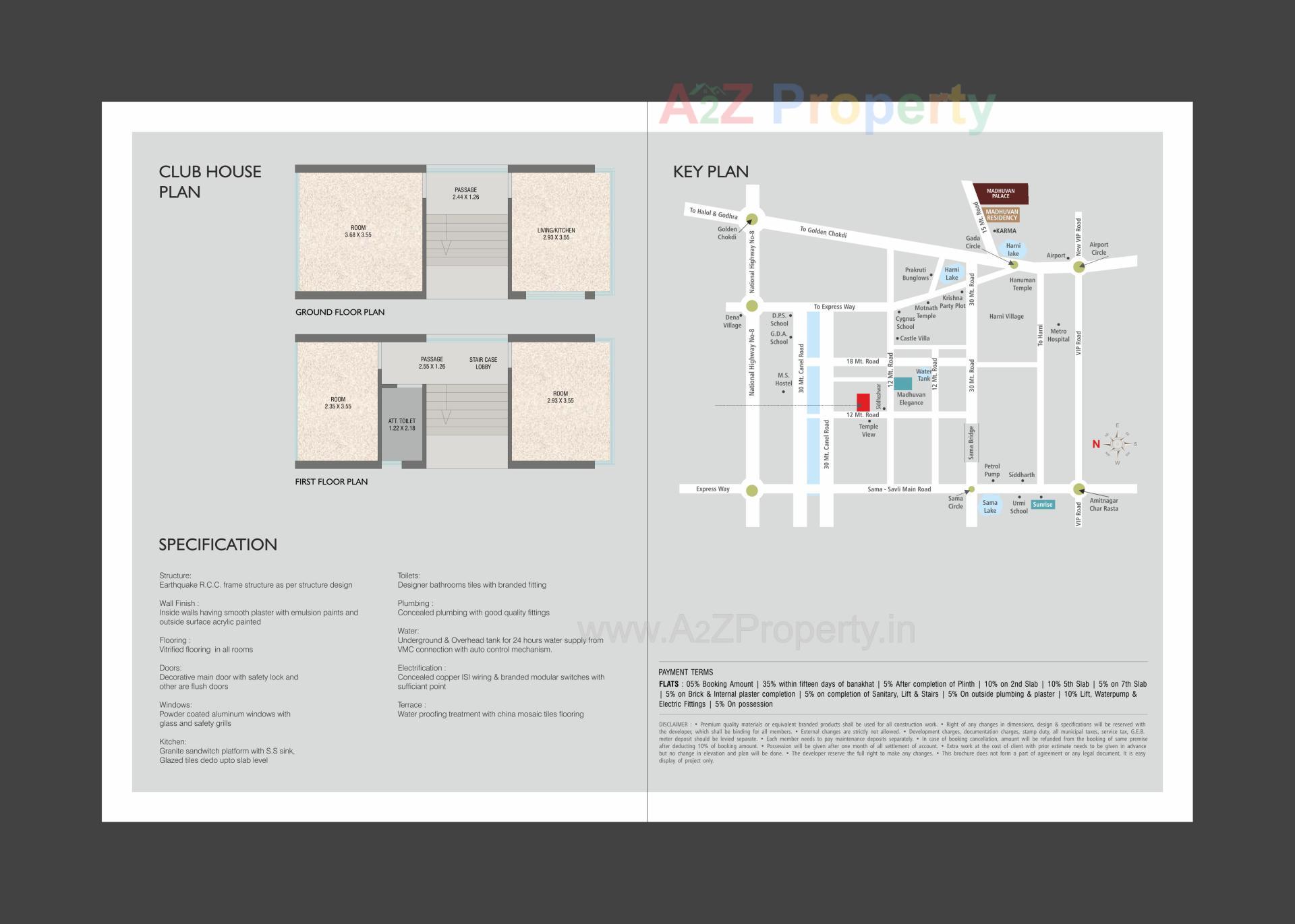 Layout of real estate project Amardeep Heights located at Harni, Vadodara, Gujarat