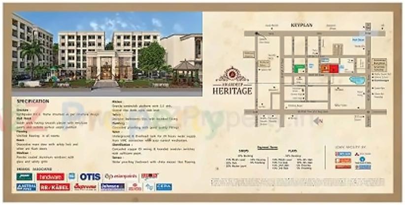 Layout of real estate project Amardeep Heritage located at Vadodara, Vadodara, Gujarat