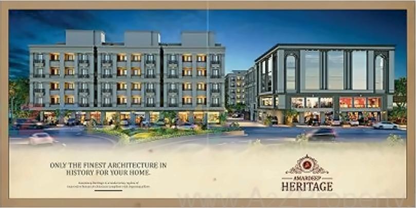 3D Elevation of real estate project Amardeep Heritage located at Vadodara, Vadodara, Gujarat
