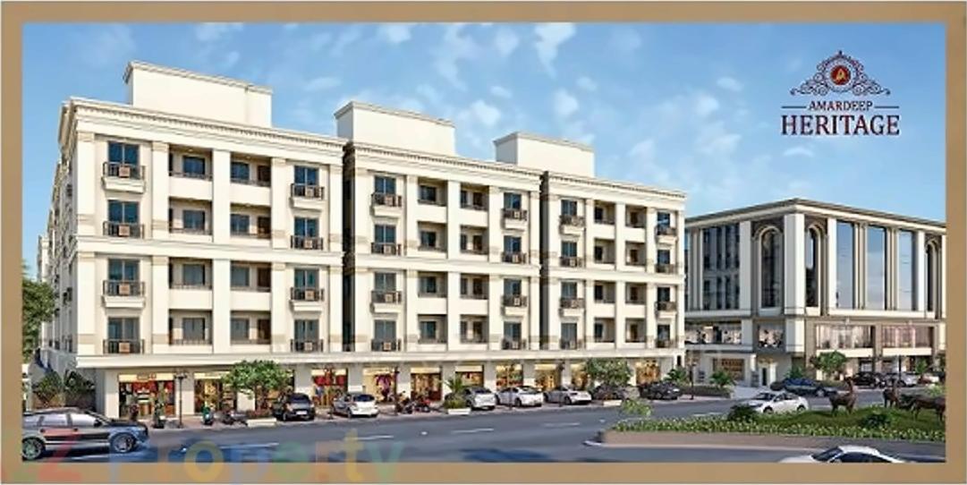3D Elevation of real estate project Amardeep Heritage located at Vadodara, Vadodara, Gujarat