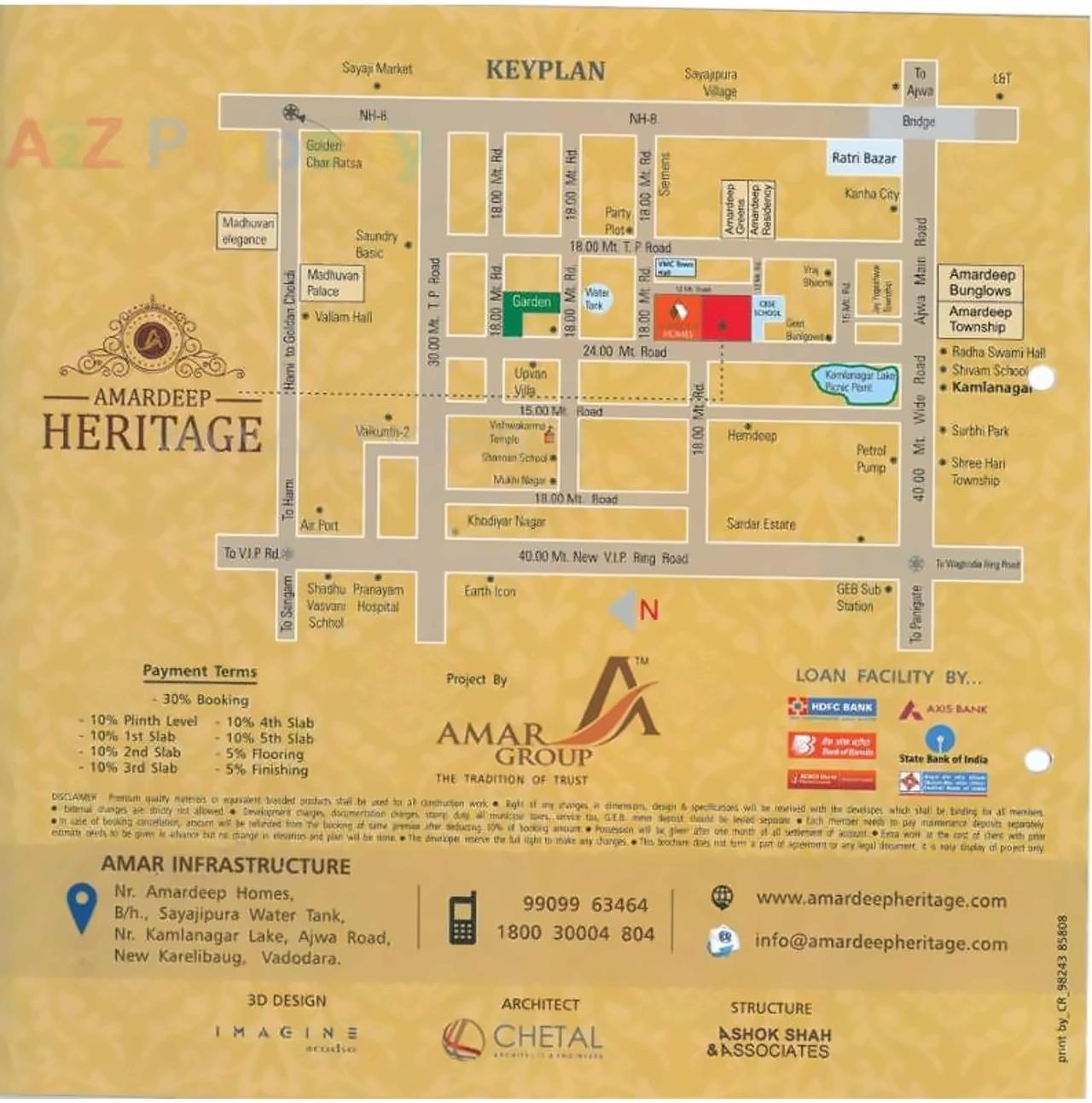  of real estate project Amardeep Heritage located at Sayajipura, Vadodara, Gujarat