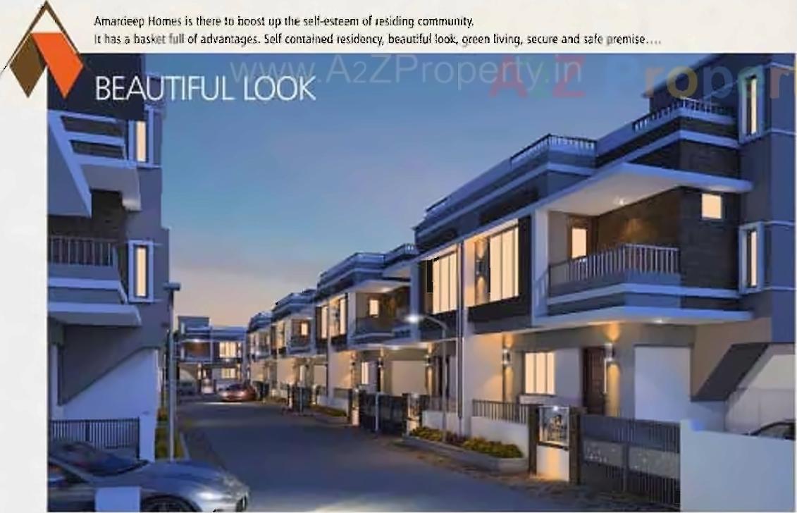 3D Elevation of real estate project Amardeep Homes located at Vadodara, Vadodara, Gujarat
