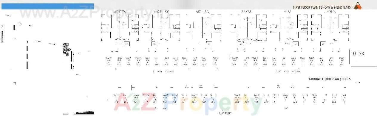 Layout of real estate project Amardeep Homes located at Vadodara, Vadodara, Gujarat
