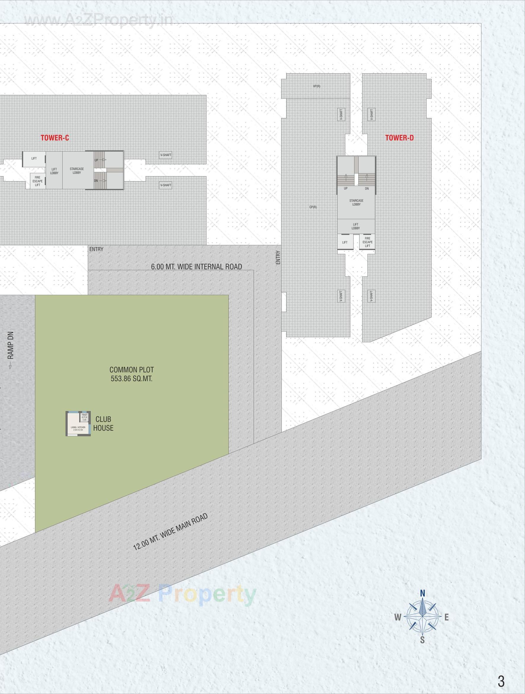 Layout of real estate project Amardeep Infinity located at Harni, Vadodara, Gujarat