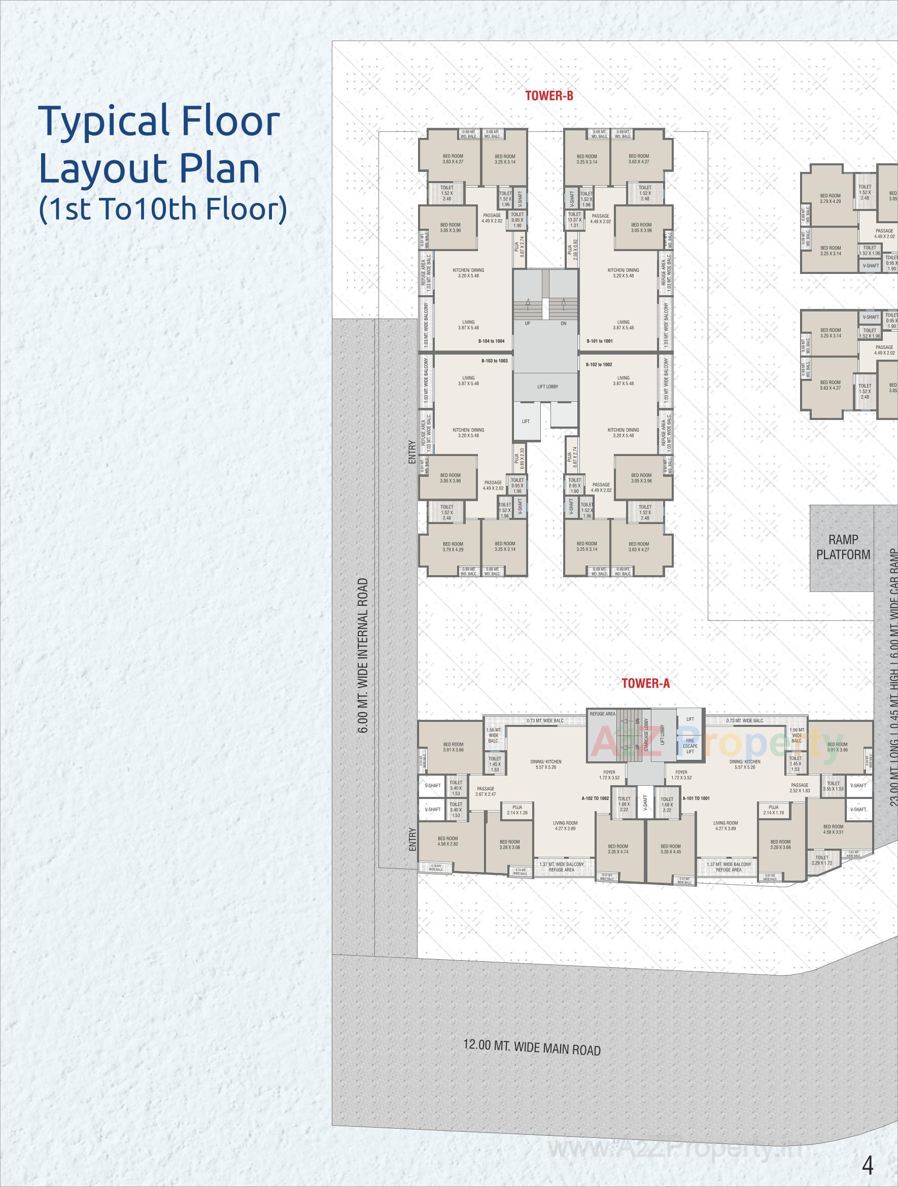 Layout of real estate project Amardeep Infinity located at Harni, Vadodara, Gujarat