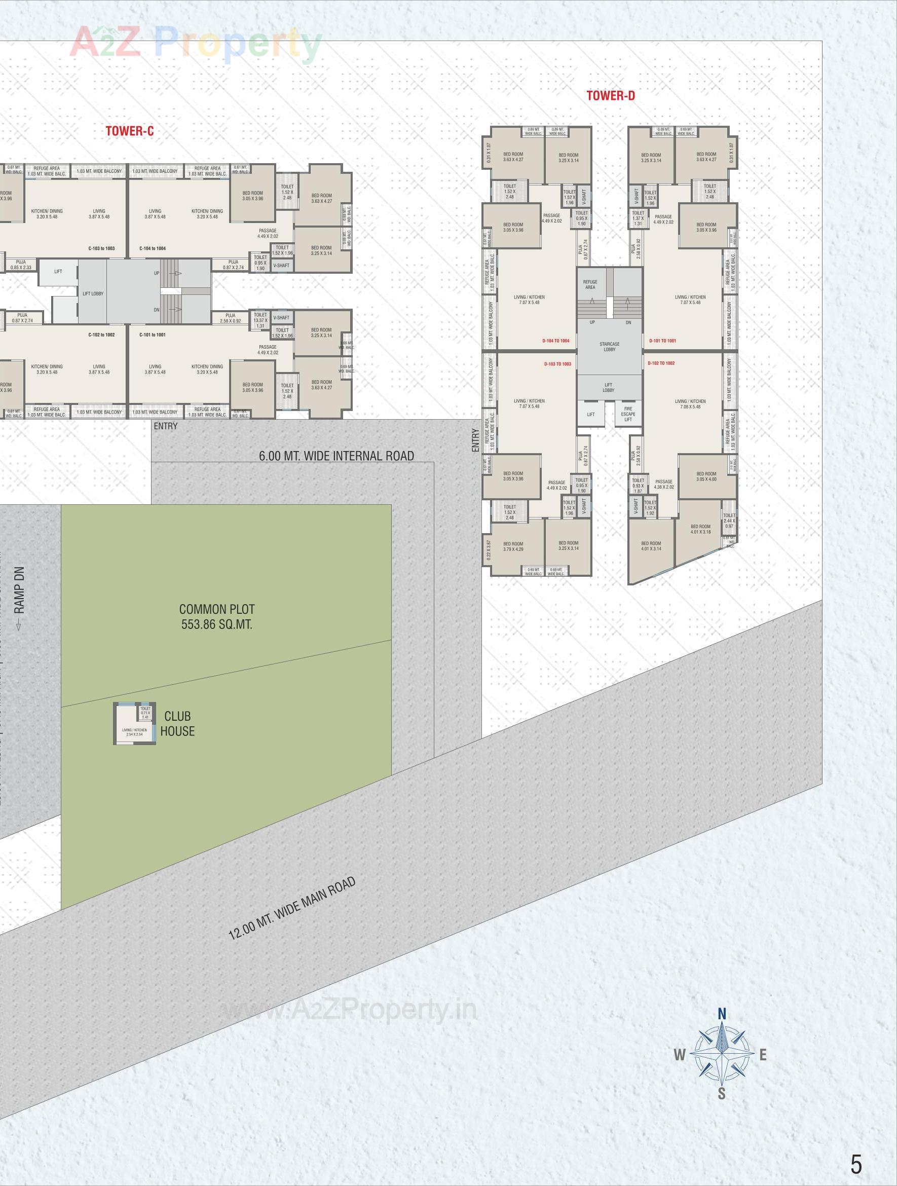 Layout of real estate project Amardeep Infinity located at Harni, Vadodara, Gujarat