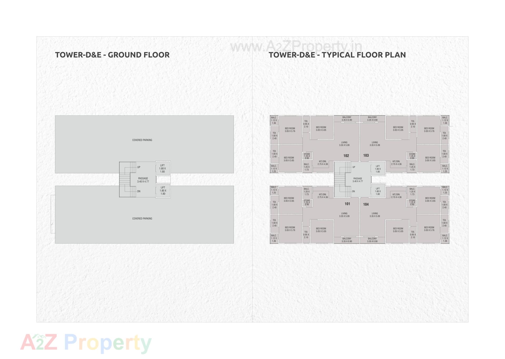 Layout of real estate project Amardeep Landmark located at Sayajipura, Vadodara, Gujarat
