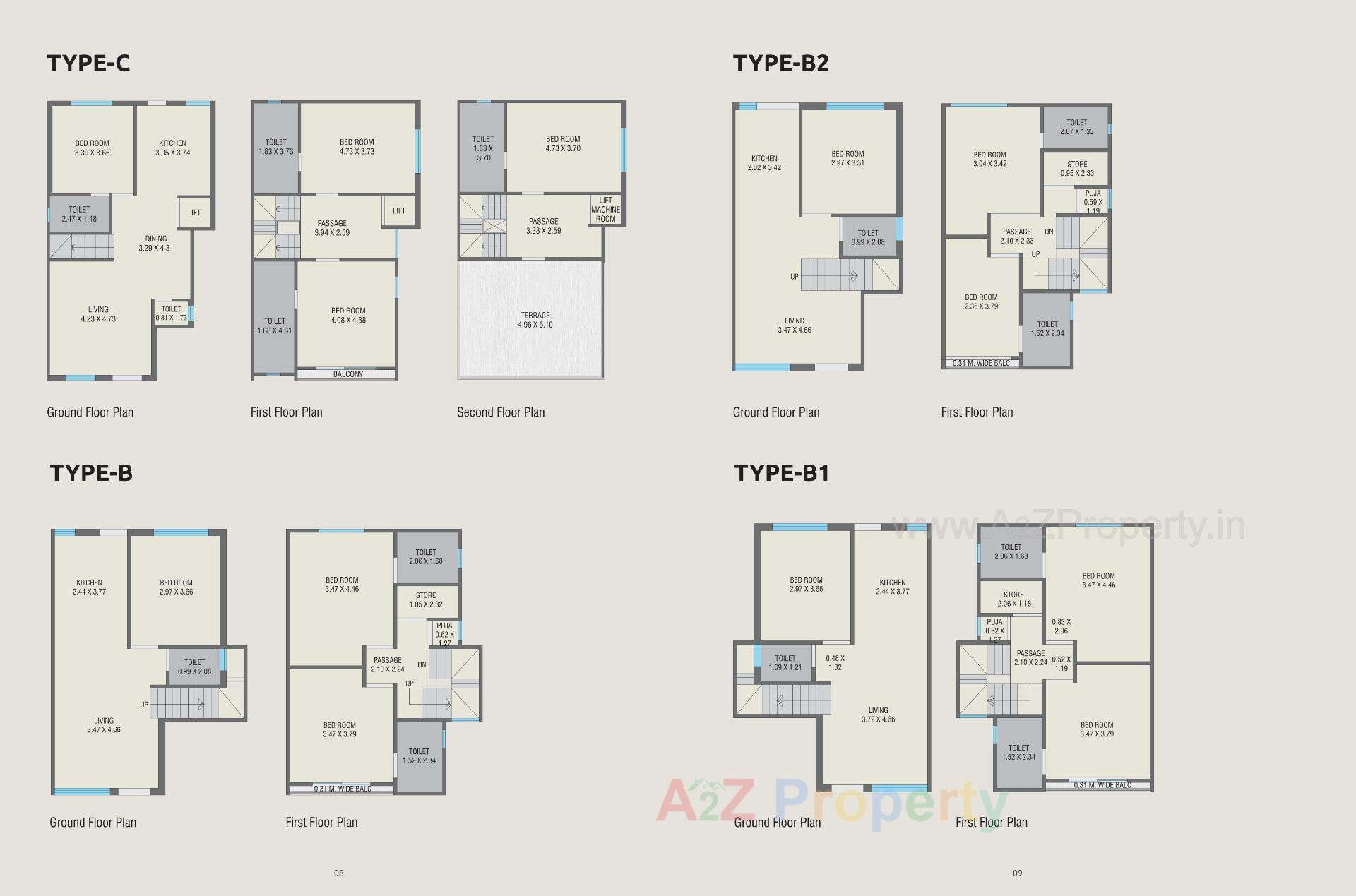 Layout of real estate project Amardeep Luxuria located at Vadsar, Vadodara, Gujarat