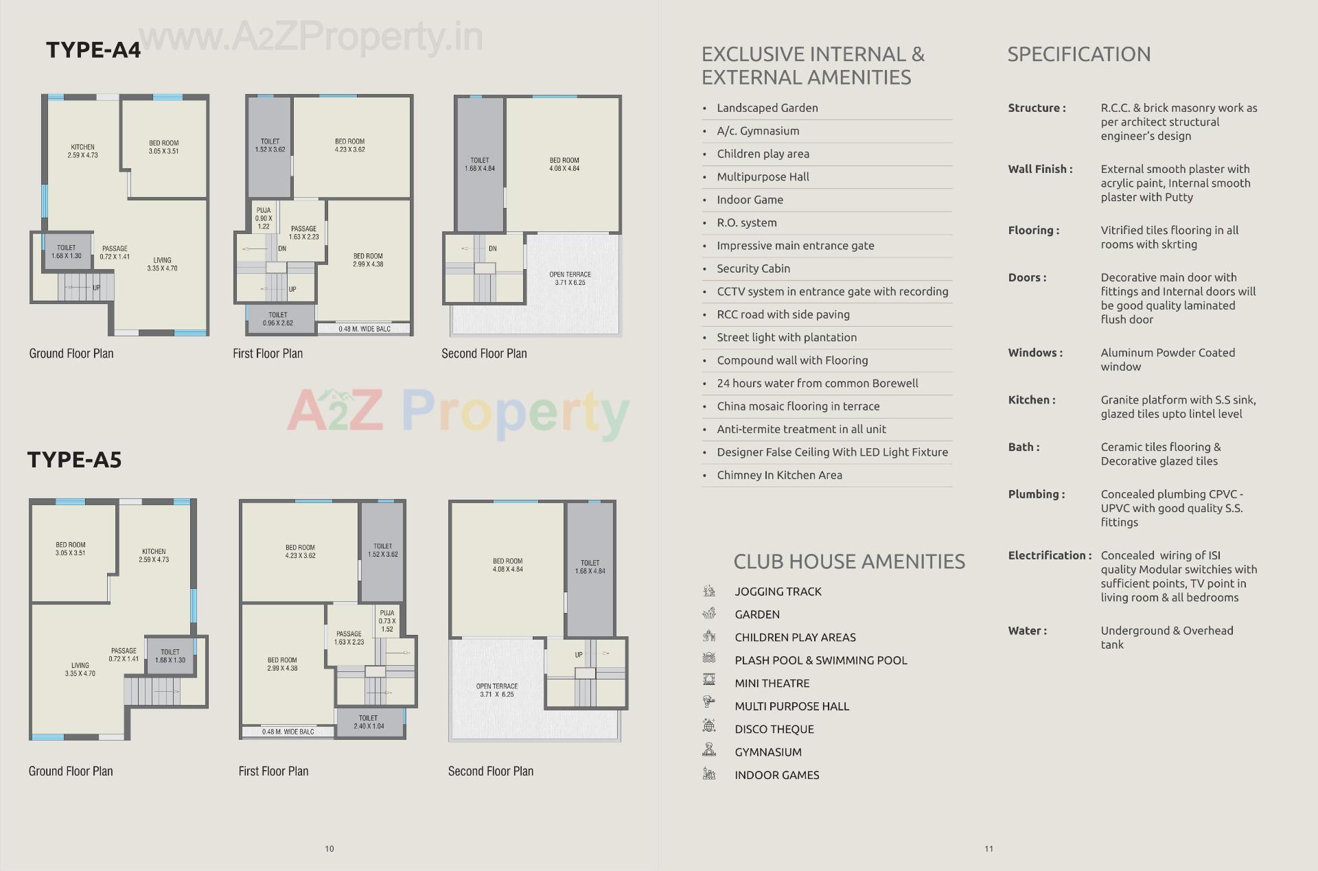 Layout of real estate project Amardeep Luxuria located at Vadsar, Vadodara, Gujarat