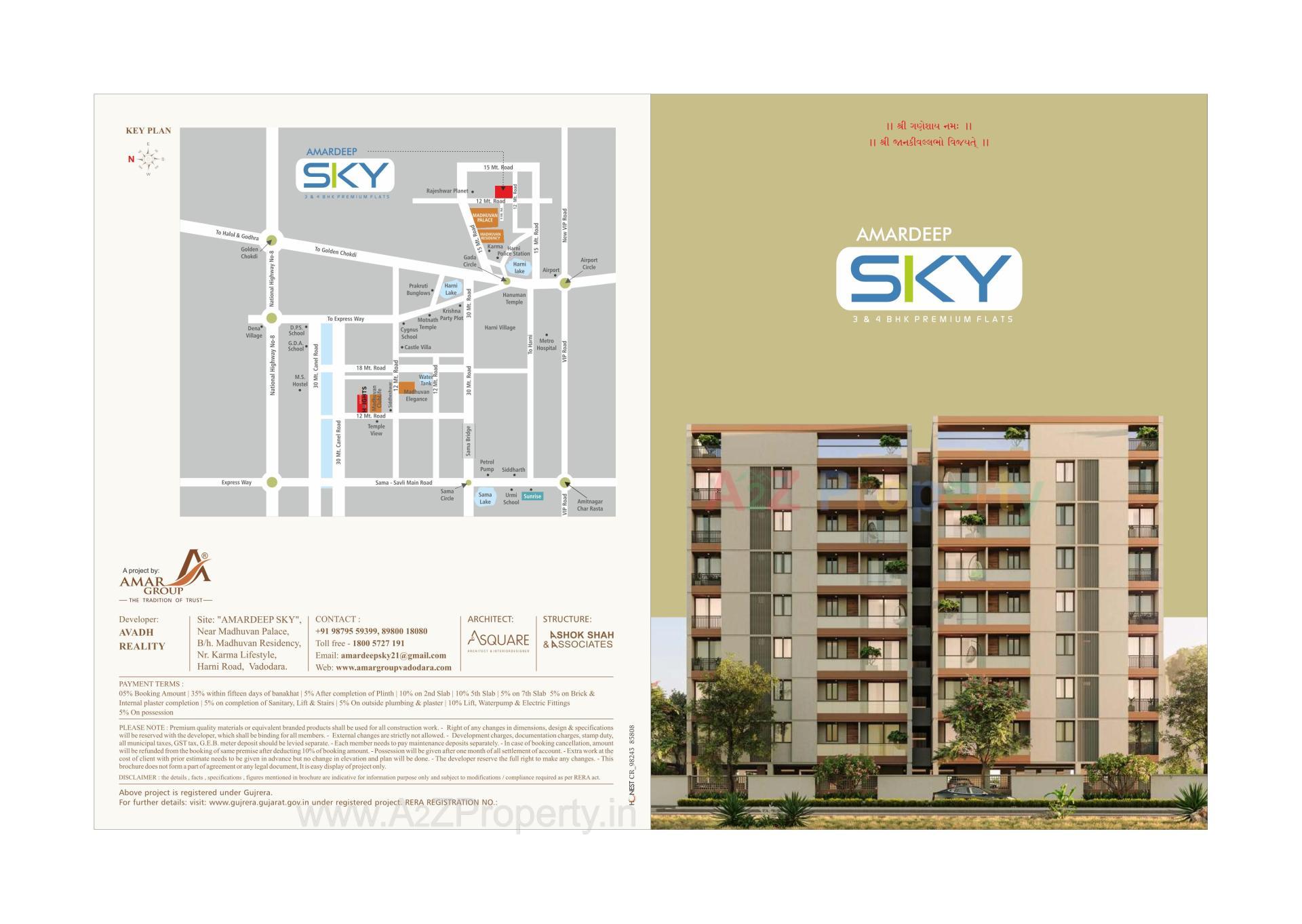  of real estate project Amardeep Sky located at Harni, Vadodara, Gujarat