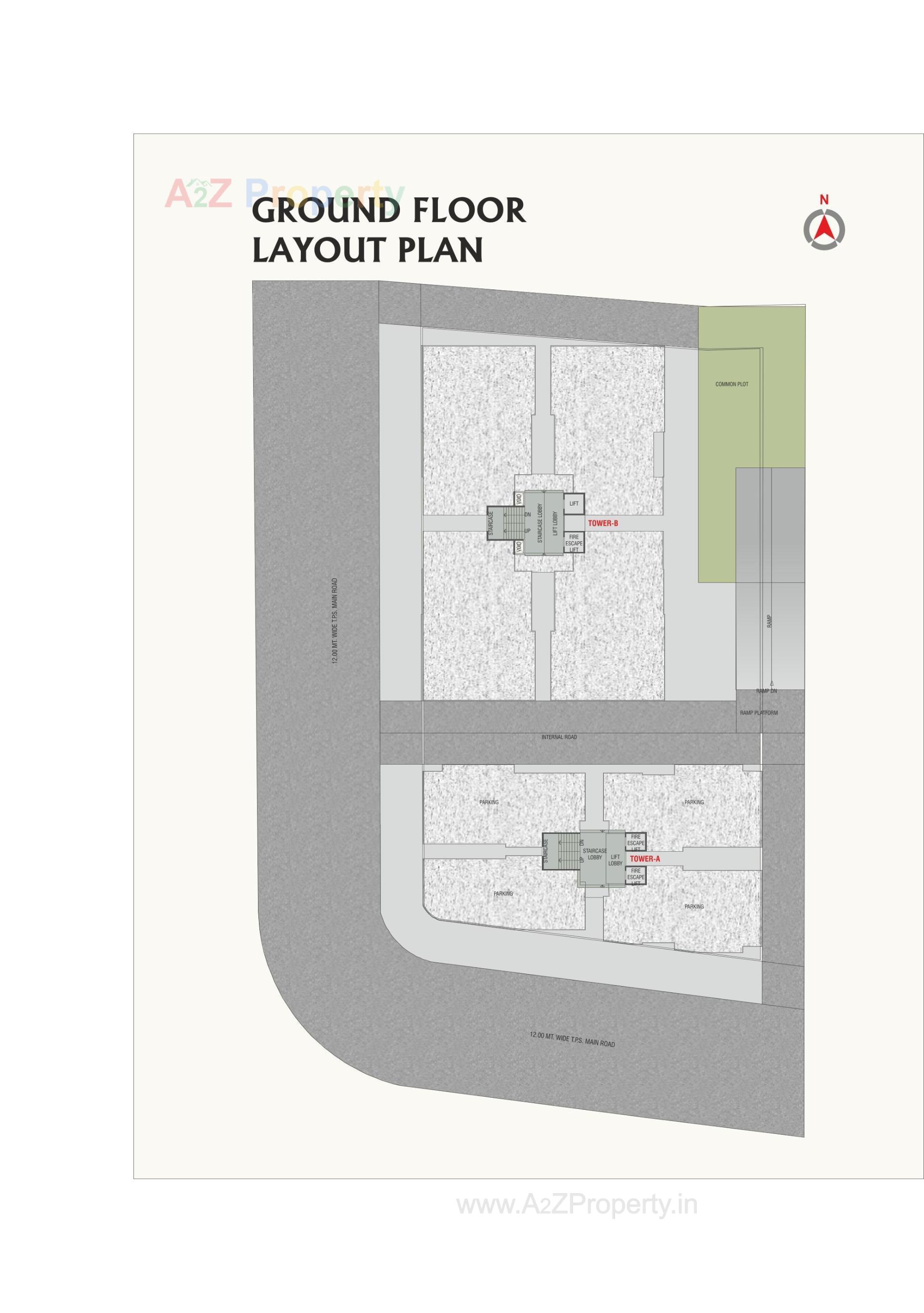 Layout of real estate project Amardeep Sky located at Harni, Vadodara, Gujarat