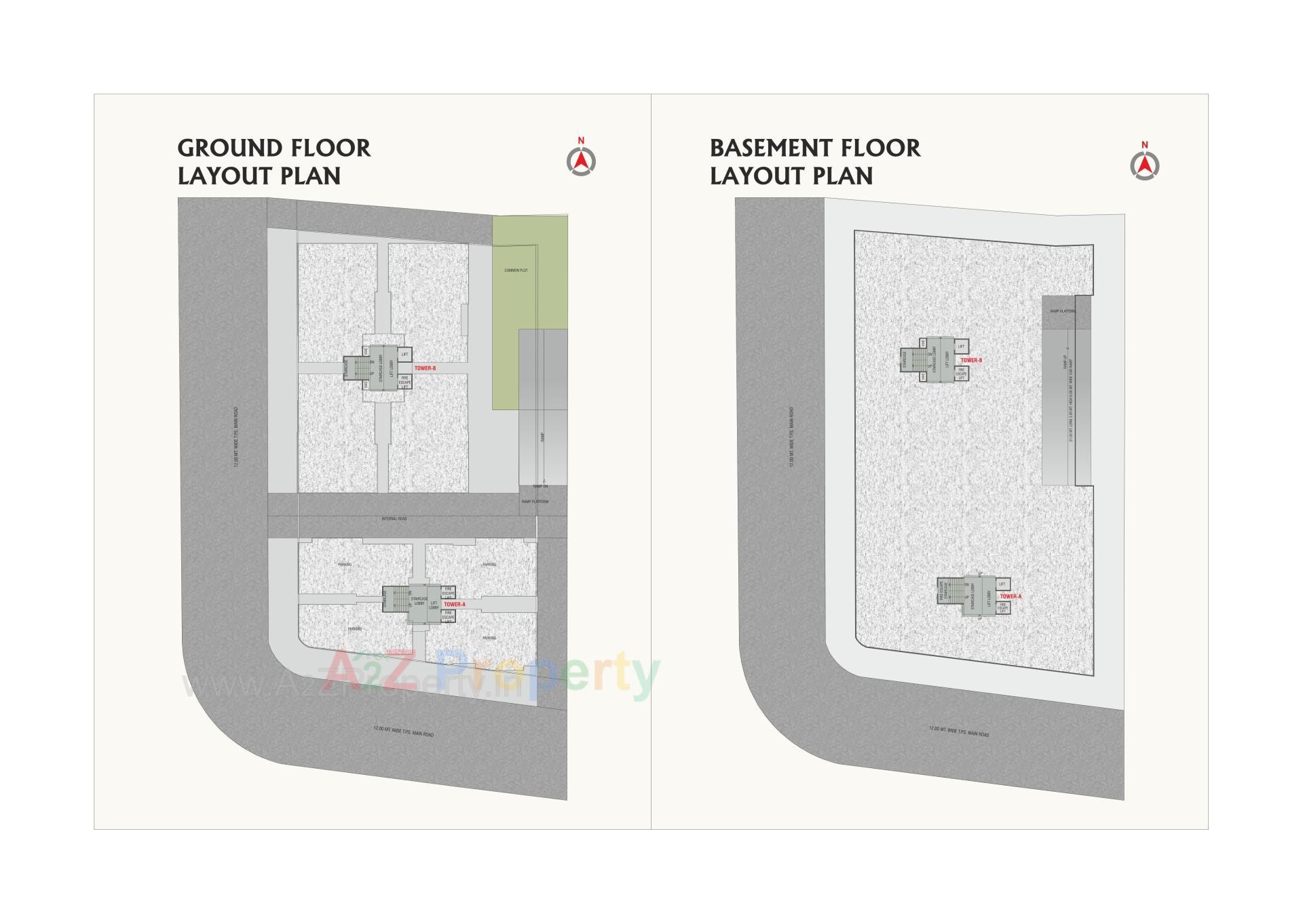 Layout of real estate project Amardeep Sky located at Harni, Vadodara, Gujarat