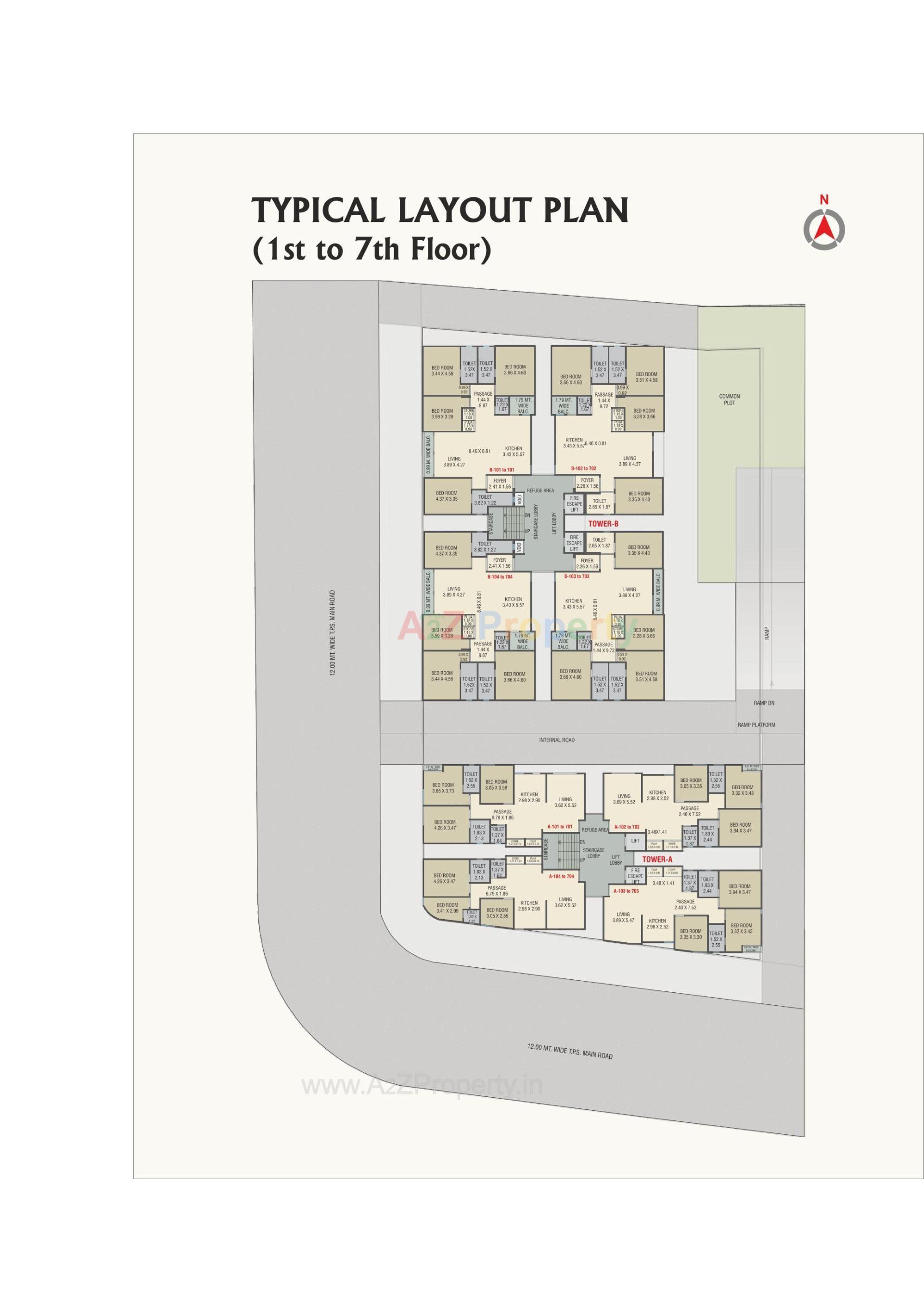 Layout of real estate project Amardeep Sky located at Harni, Vadodara, Gujarat