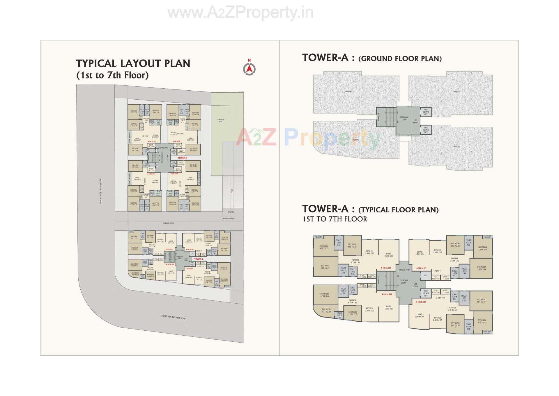Layout of real estate project Amardeep Sky located at Harni, Vadodara, Gujarat
