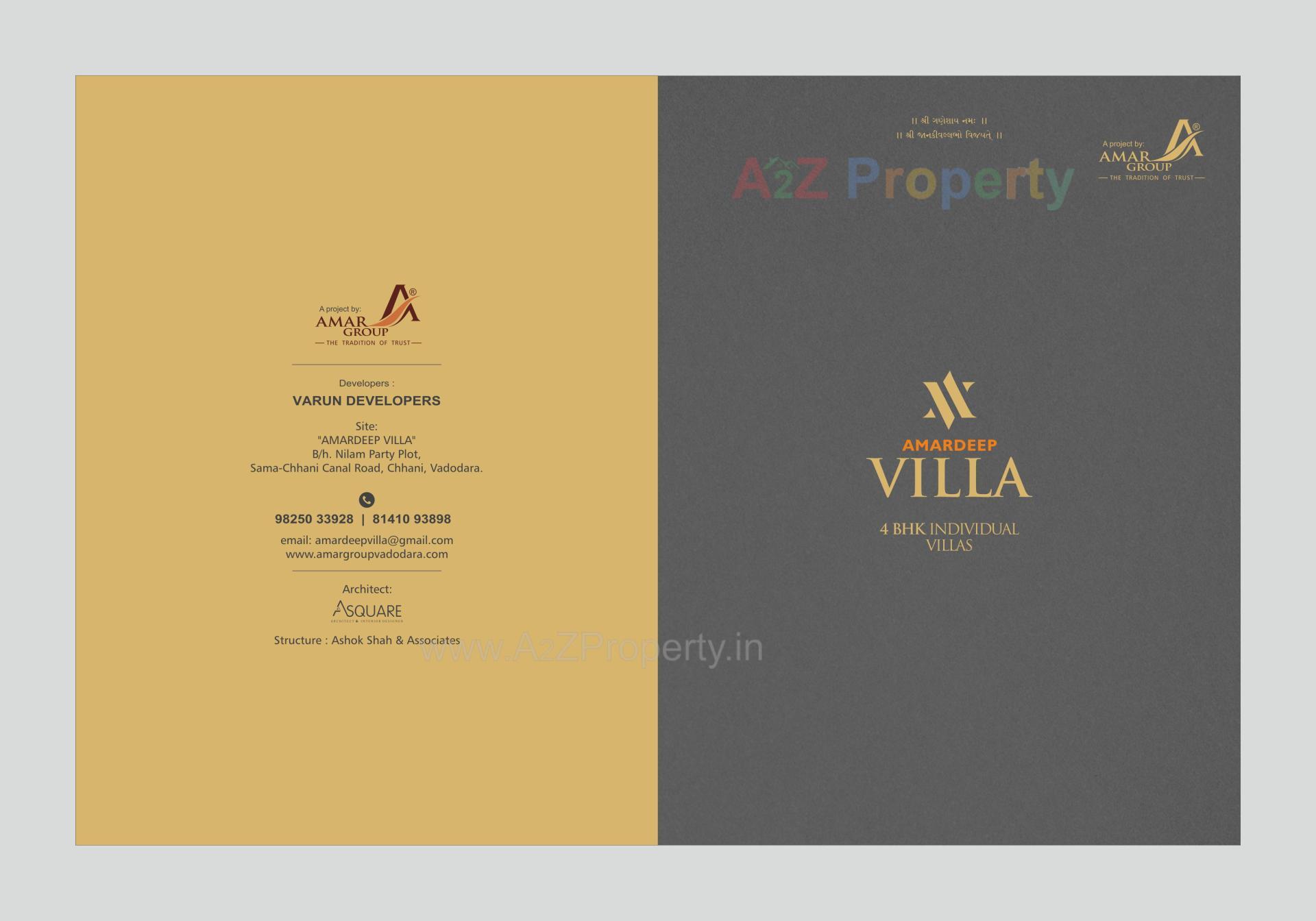  of real estate project Amardeep Villa located at Chani, Vadodara, Gujarat