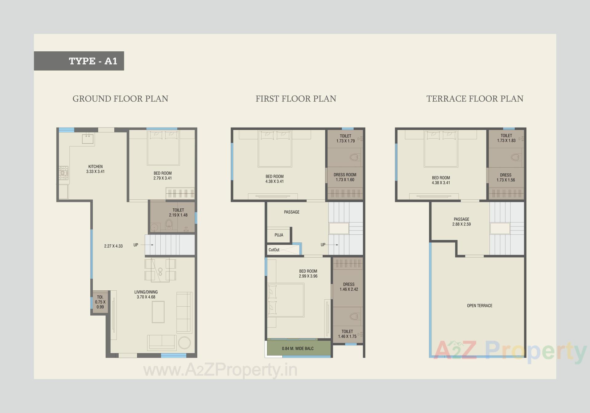 Layout of real estate project Amardeep Villa located at Chani, Vadodara, Gujarat