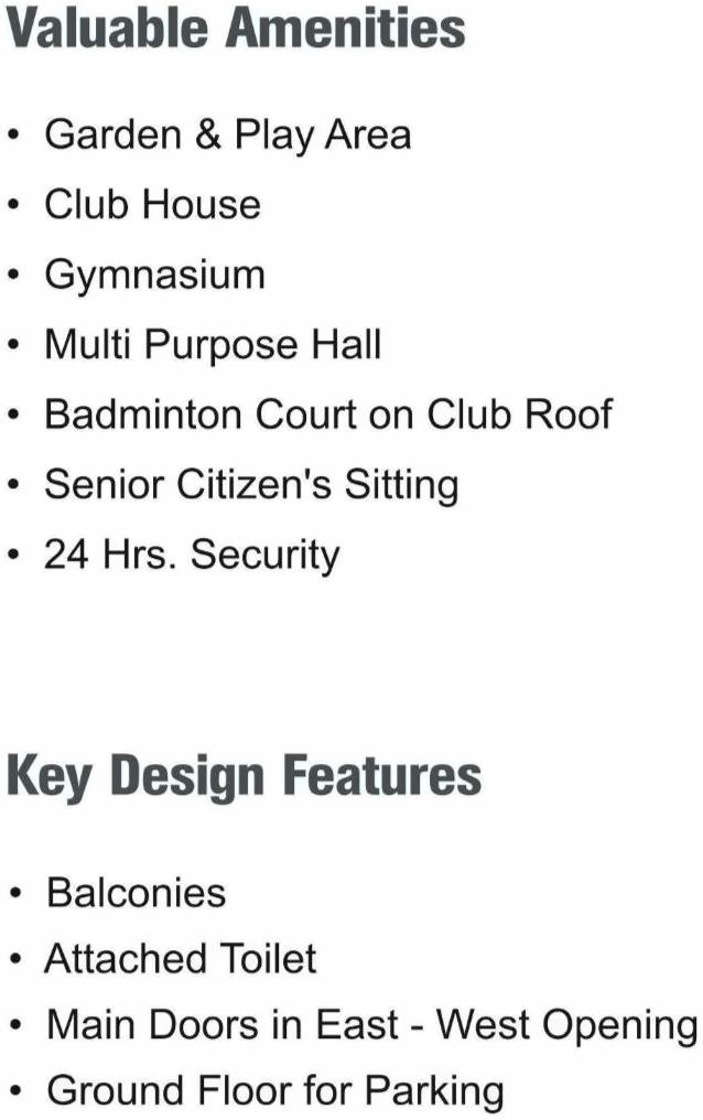 Amenities of Ambe Residency