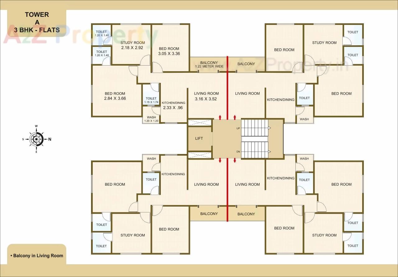 Layout of real estate project Ambe Residency located at Vemali, Vadodara, Gujarat