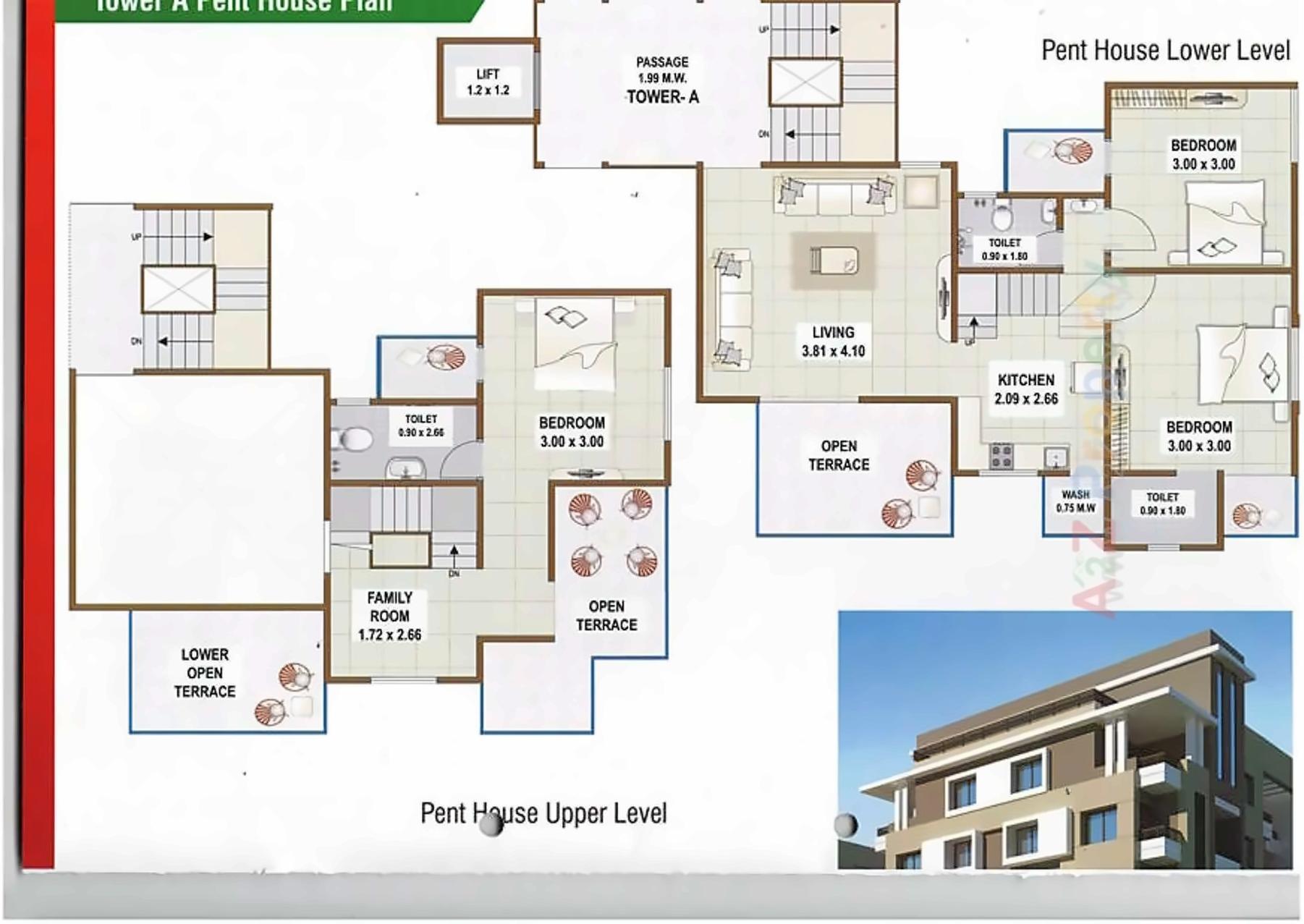 Layout of real estate project Ambica Avenue located at Atladara, Vadodara, Gujarat