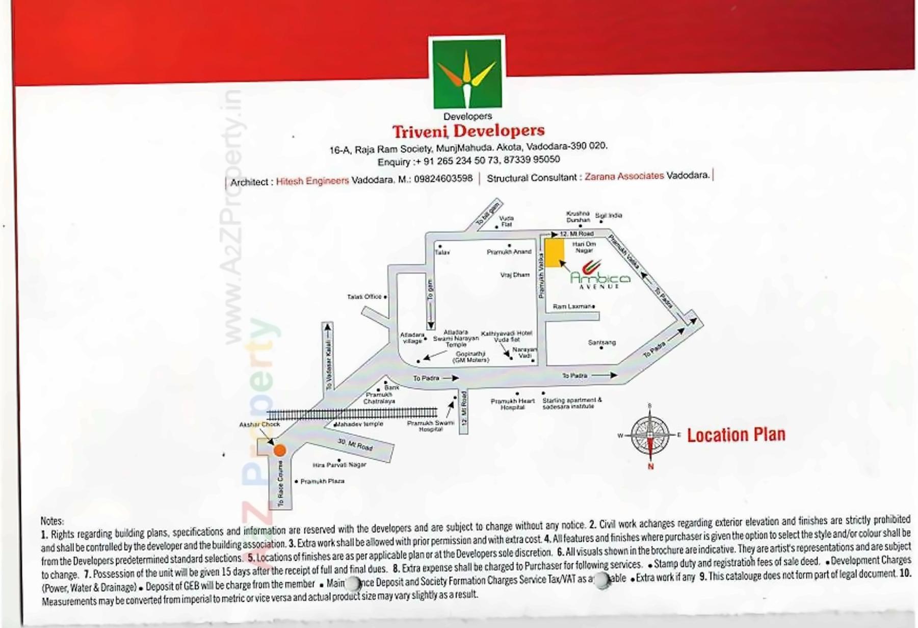  of real estate project Ambica Avenue located at Atladara, Vadodara, Gujarat