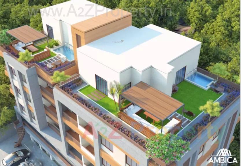 3D Elevation of real estate project Ambica Heights located at Vemali, Vadodara, Gujarat