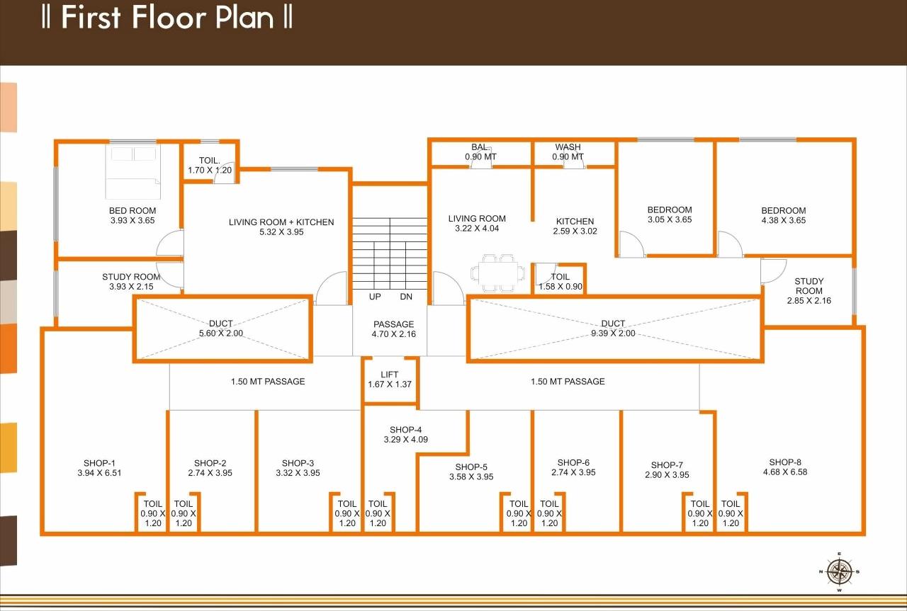 Layout of real estate project Ambica Heights located at Vemali, Vadodara, Gujarat