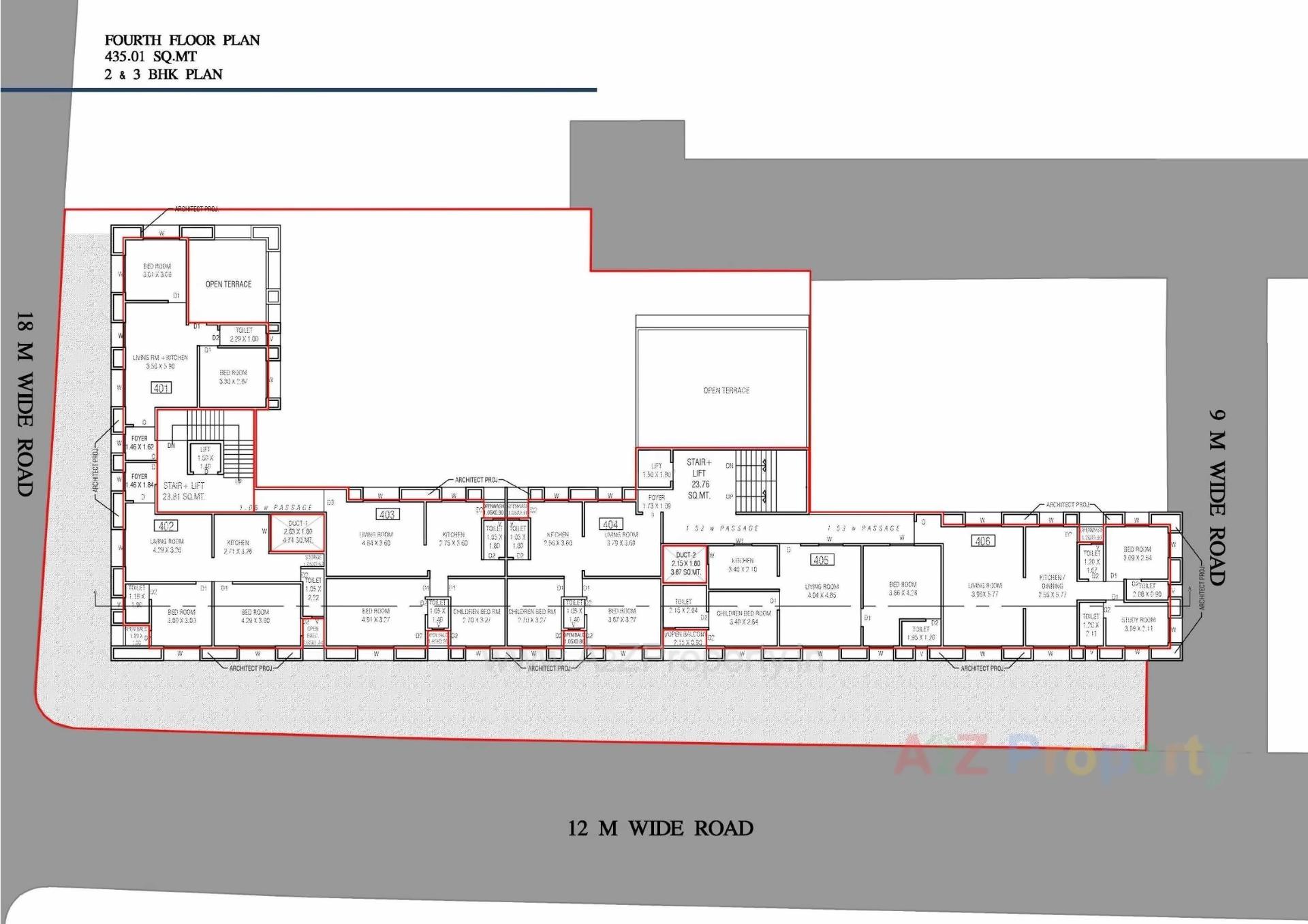 Layout of real estate project Ambica Residency located at Vadodara, Vadodara, Gujarat