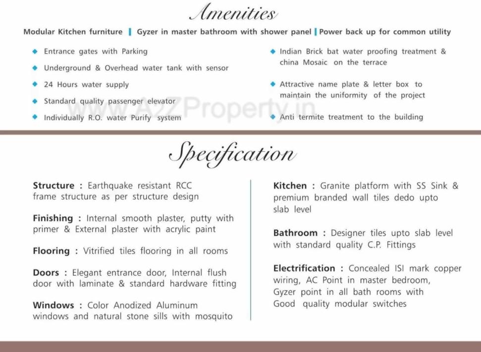 Amenities of Ambika Avenue