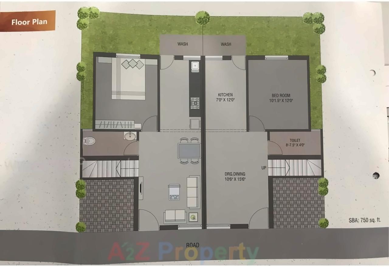 Layout of real estate project Amrapali Resicom located at Nimetha, Vadodara, Gujarat
