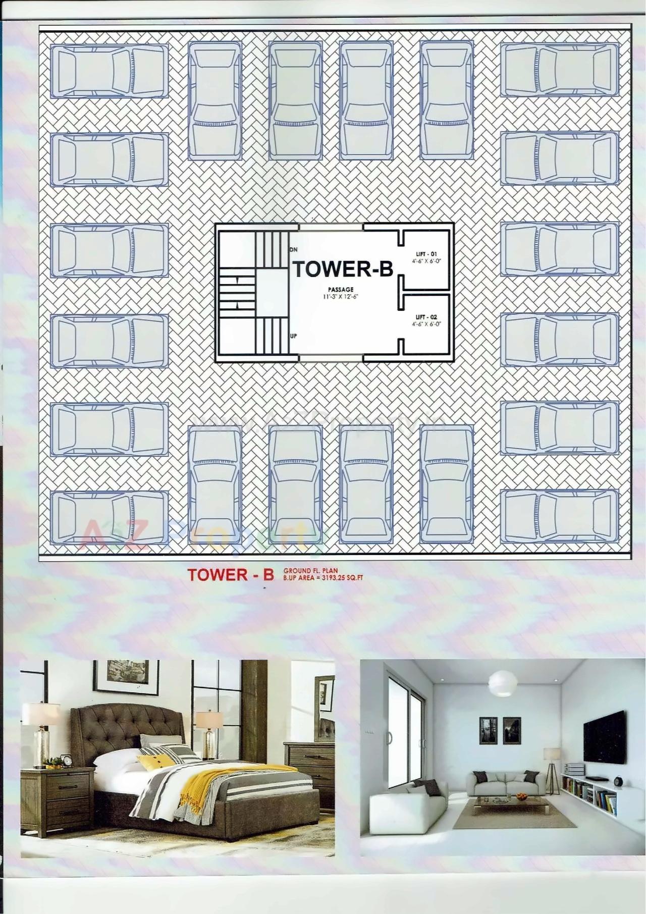 Layout of real estate project Anabiya Residency located at Tandalaja, Vadodara, Gujarat