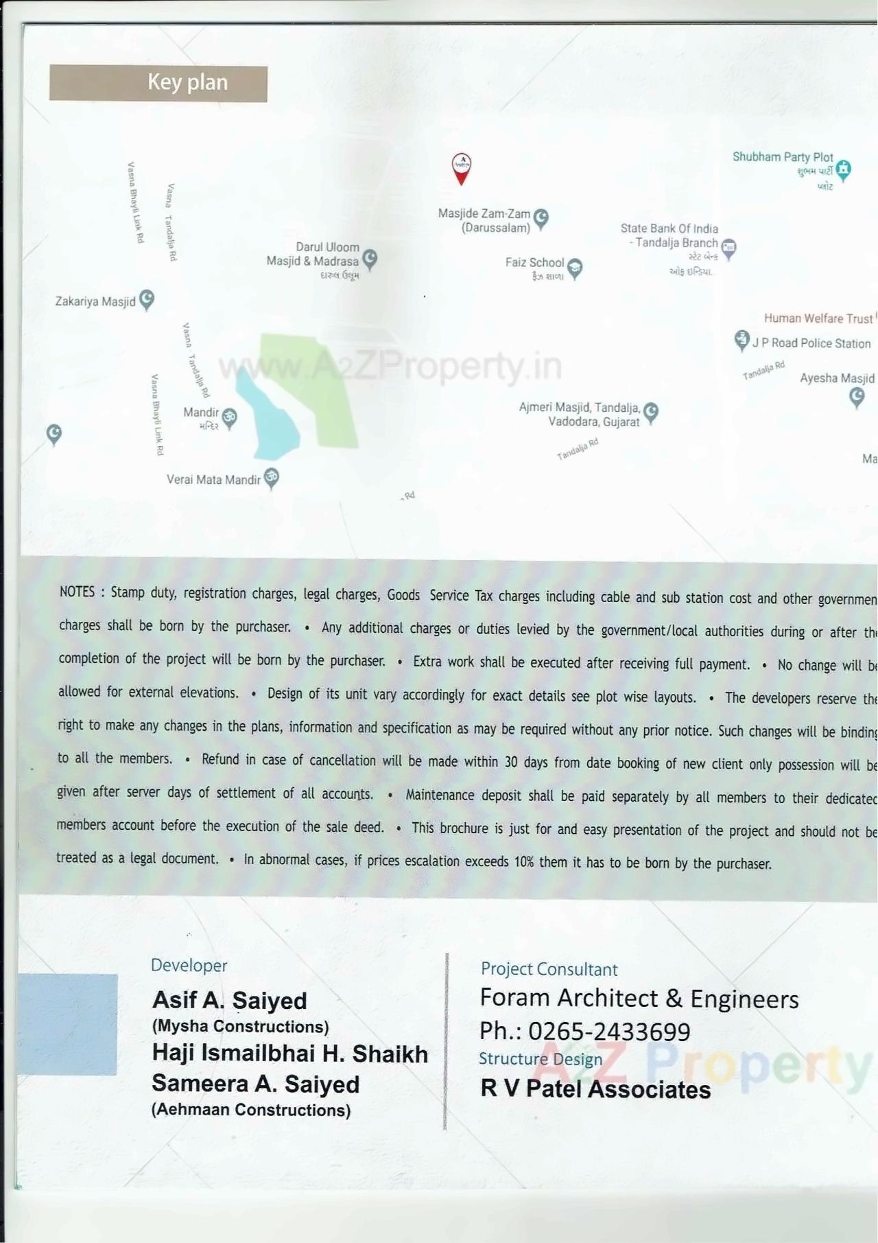  of real estate project Anabiya Residency located at Tandalaja, Vadodara, Gujarat