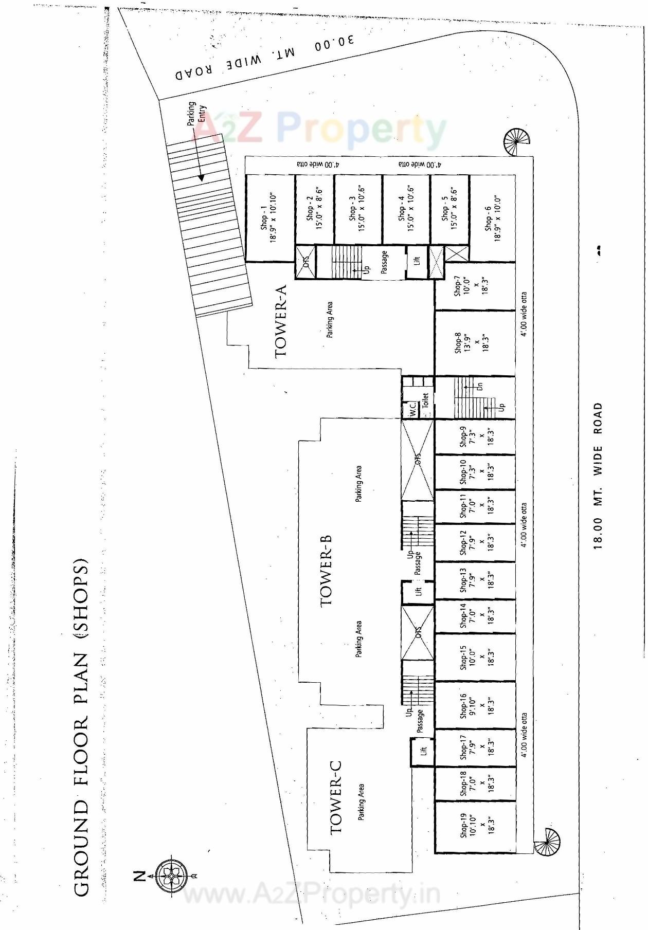 Layout of real estate project Anand Exotica located at Sevasi, Vadodara, Gujarat