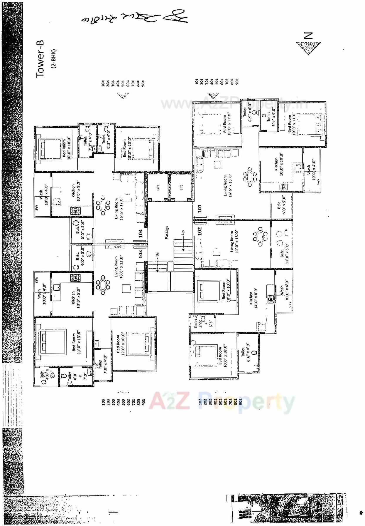 Layout of real estate project Anand Garden located at Gotri, Vadodara, Gujarat