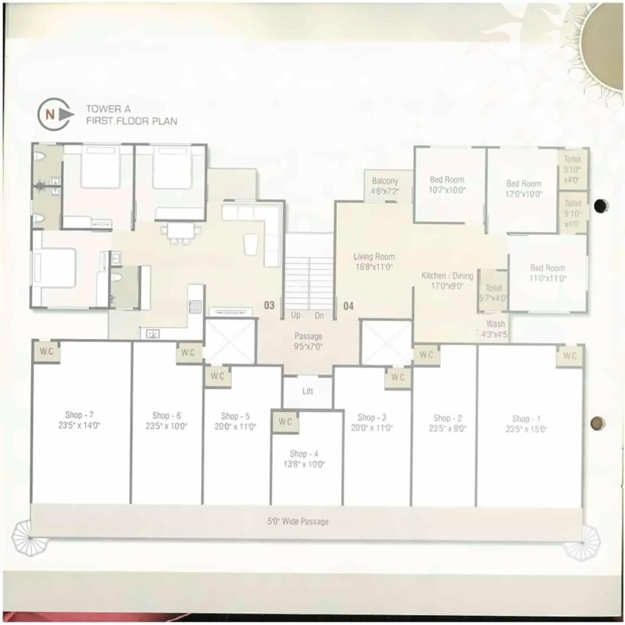 Layout of real estate project Anand Kiran located at Bhayli, Vadodara, Gujarat