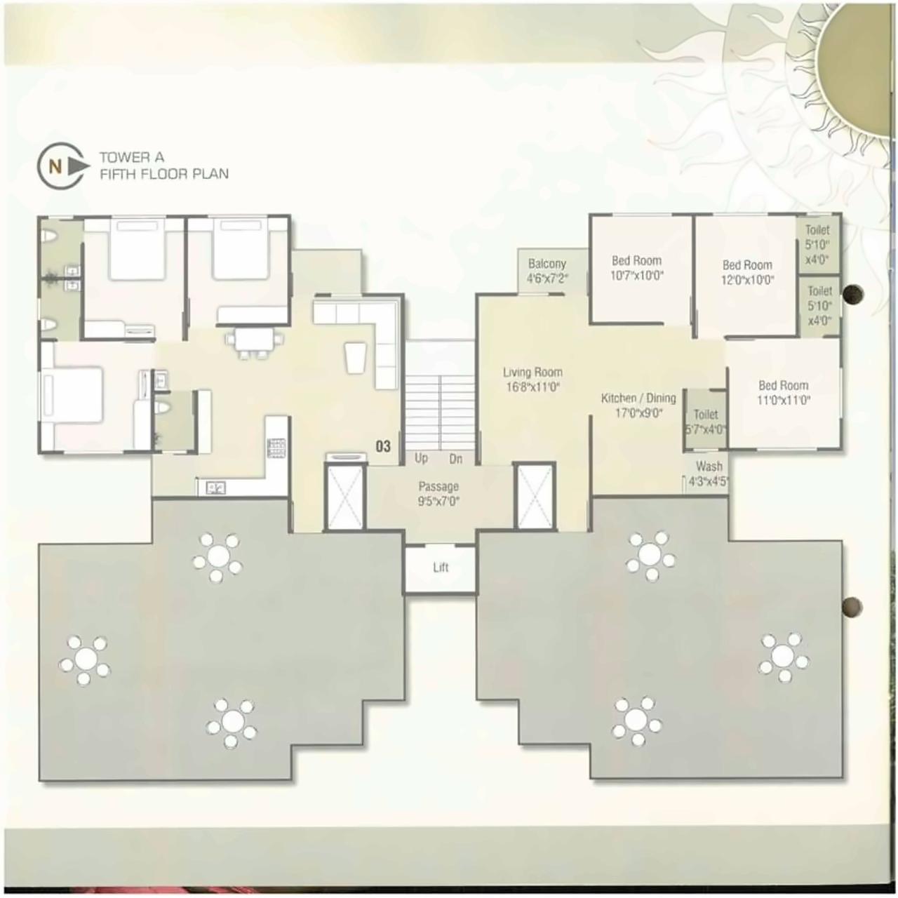 Layout of real estate project Anand Kiran located at Bhayli, Vadodara, Gujarat
