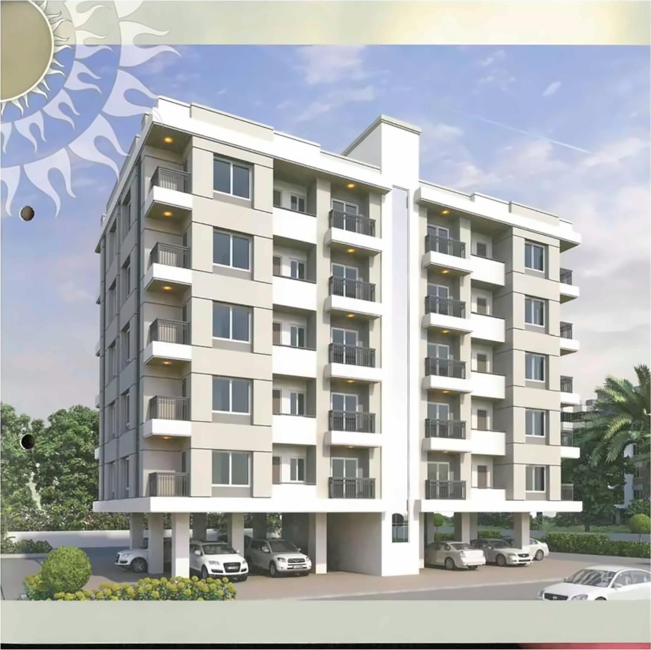 3D Elevation of real estate project Anand Kiran located at Bhayli, Vadodara, Gujarat