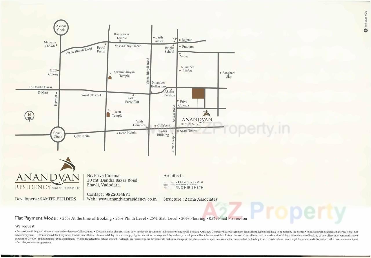  of real estate project Anandvan Residency located at Sevasi, Vadodara, Gujarat
