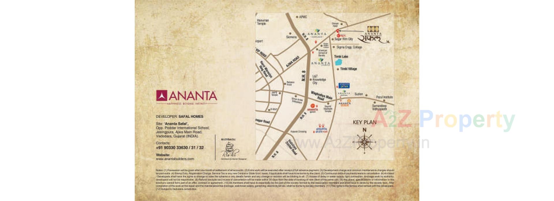  of real estate project Ananta Safal located at Jesangpura-ajwa-road, Vadodara, Gujarat
