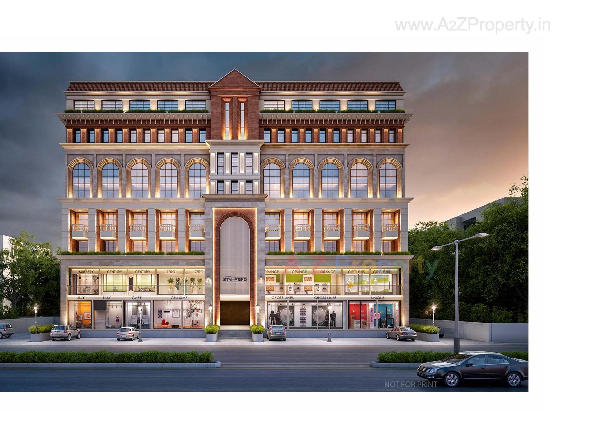 3D Elevation of real estate project Ananta Stanford located at Gotri, Vadodara, Gujarat