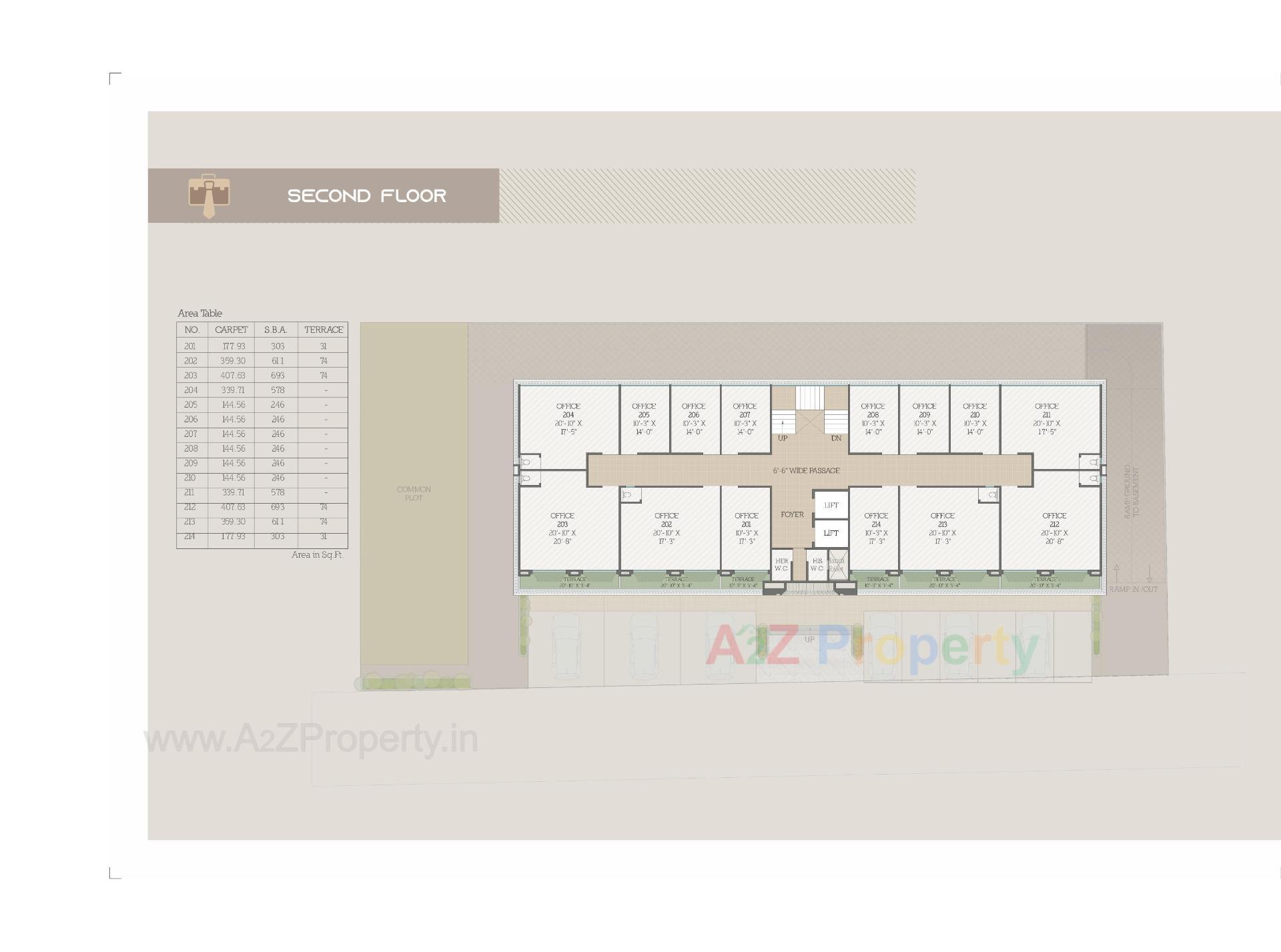 Layout of real estate project Ananta Stanford located at Gotri, Vadodara, Gujarat