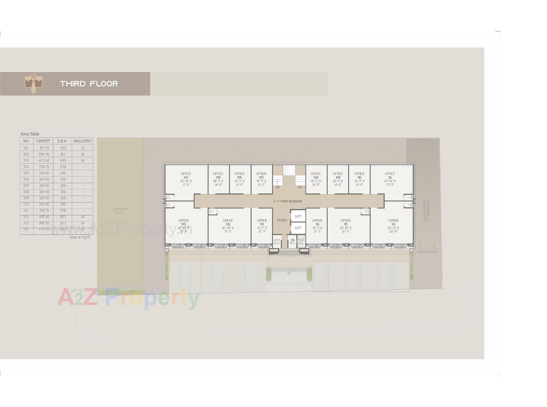 Layout of real estate project Ananta Stanford located at Gotri, Vadodara, Gujarat