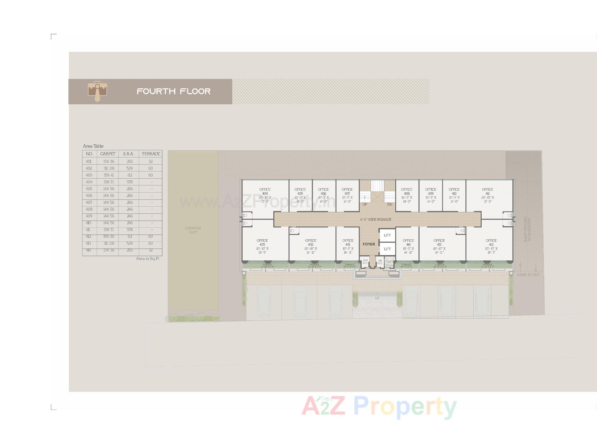 Layout of real estate project Ananta Stanford located at Gotri, Vadodara, Gujarat