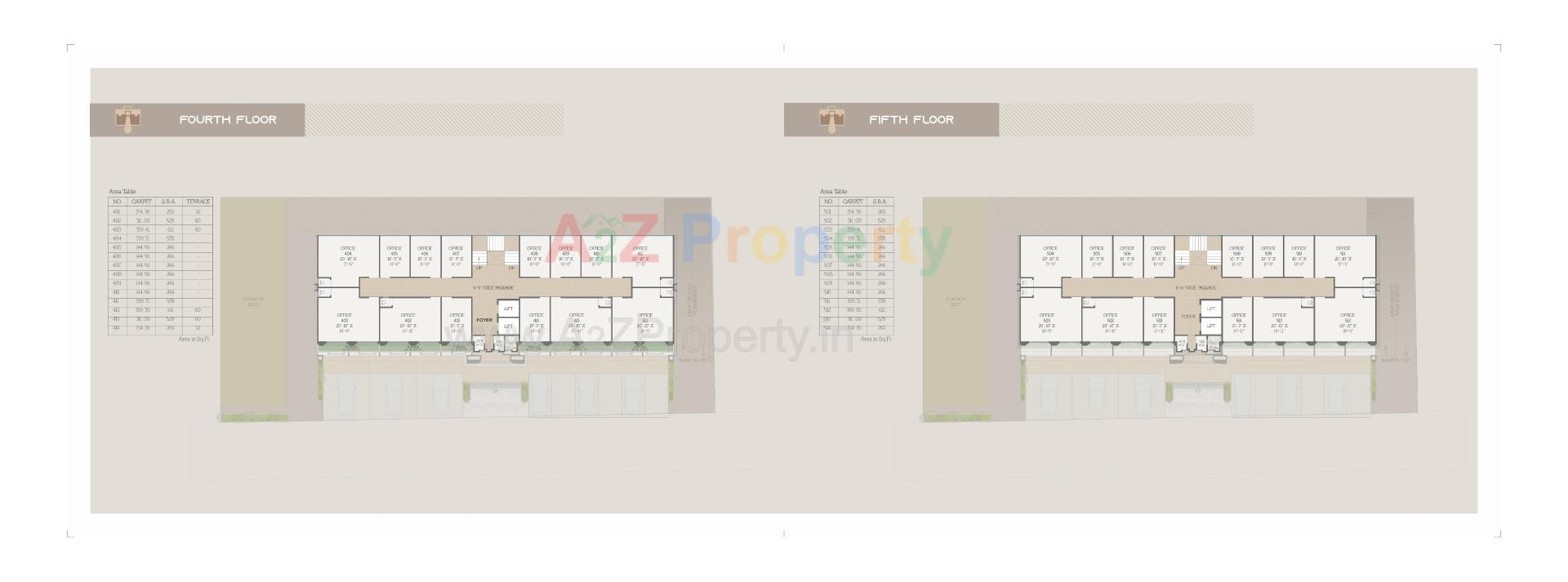 Layout of real estate project Ananta Stanford located at Gotri, Vadodara, Gujarat