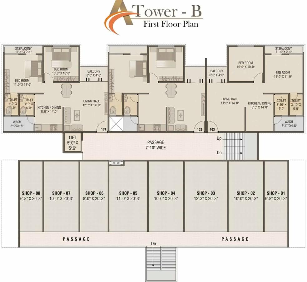 Layout of real estate project Anantam Residency located at Vadodara, Vadodara, Gujarat