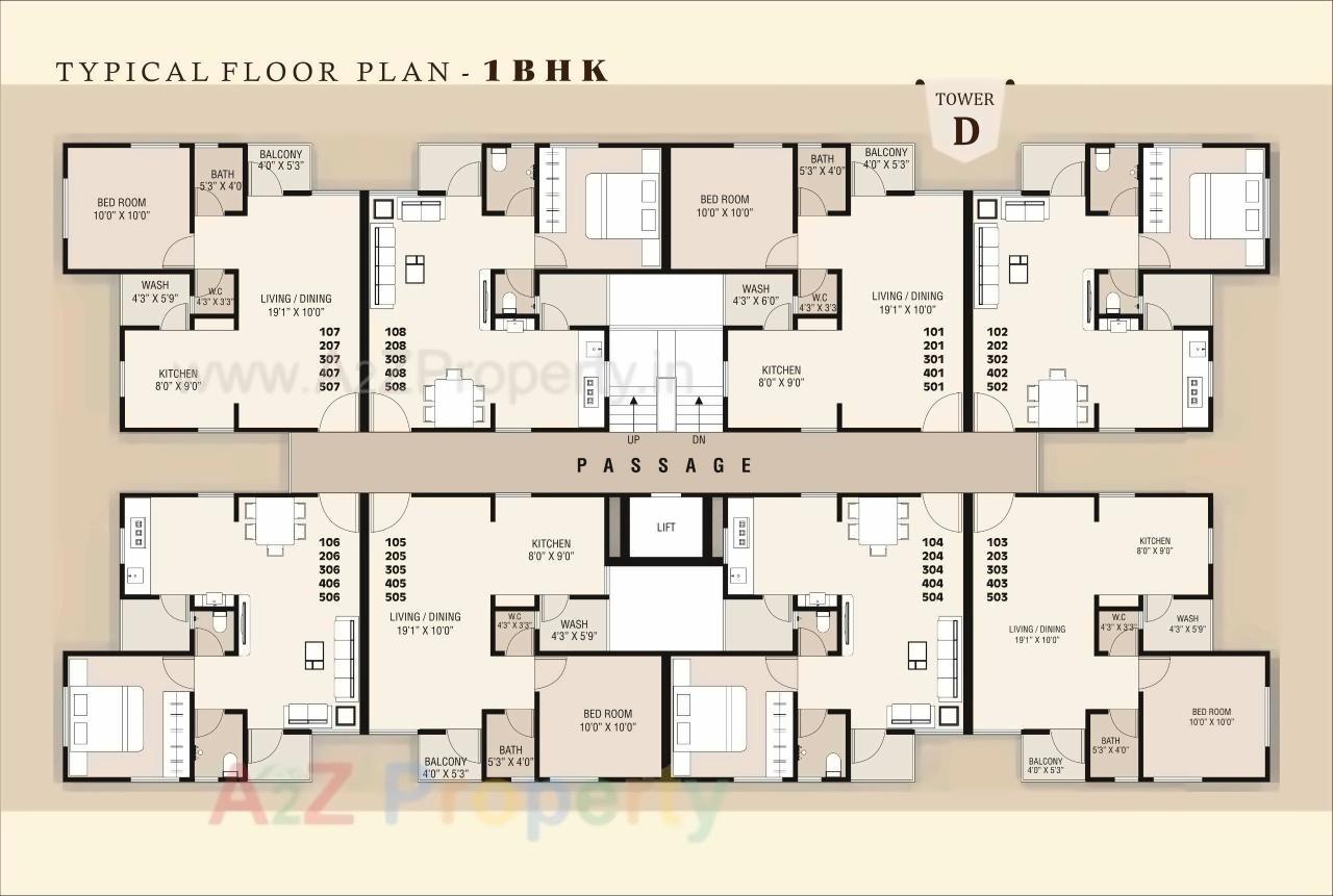 Layout of real estate project Ananya Heights located at Sayajipura, Vadodara, Gujarat